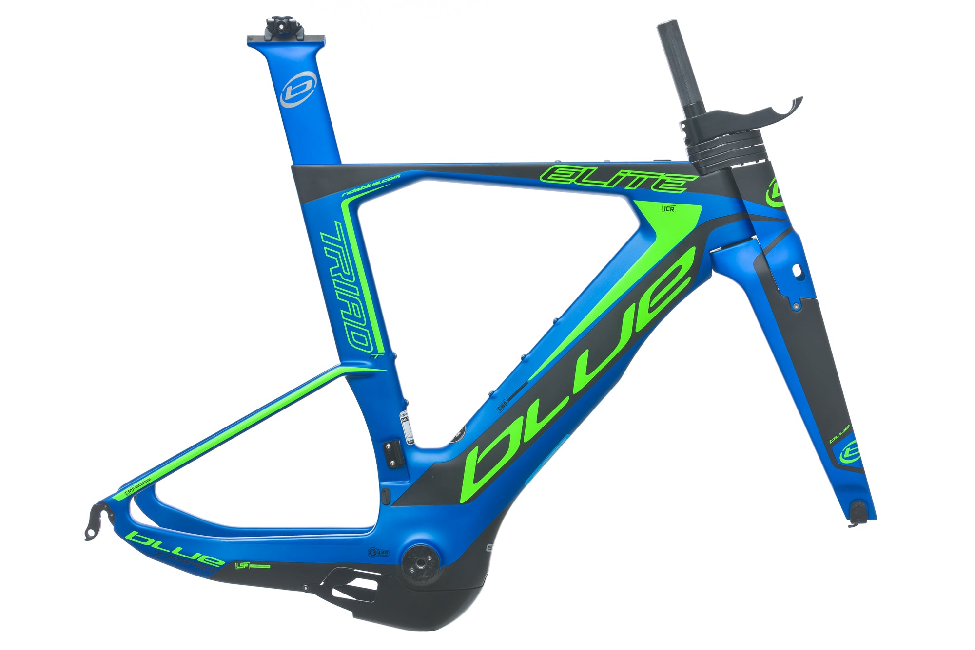 Blue Triad EX Small Frameset 2017 - Lightweight Carbon Road Bike Frame for Racing & Endurance - Perfect for Competitive Cyclists & Long-Distance Rides