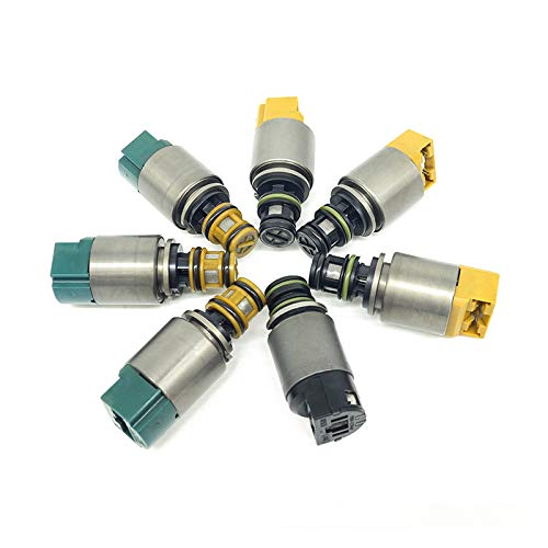 7PCS Transmission Solenoid Valves Kit Set - Compatible with 2004-up BMW & Ford 6HP19/6HP26/6HP32 (ZF6HP19/ZF6HP26) - Smooth Gear Shifting Solution for Automatic Transmission Repair & Maintenance