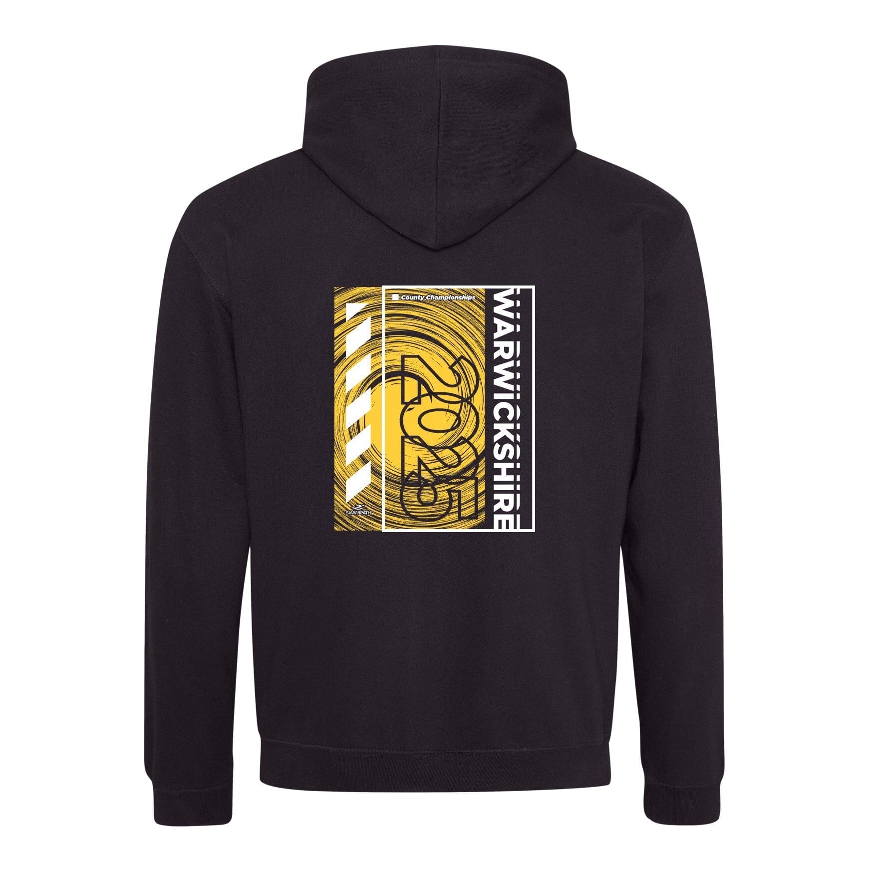 Warwickshire County Championships 2025 Hoodie - Jet Black & Gold - Perfect for Sports Events & Casual Wear