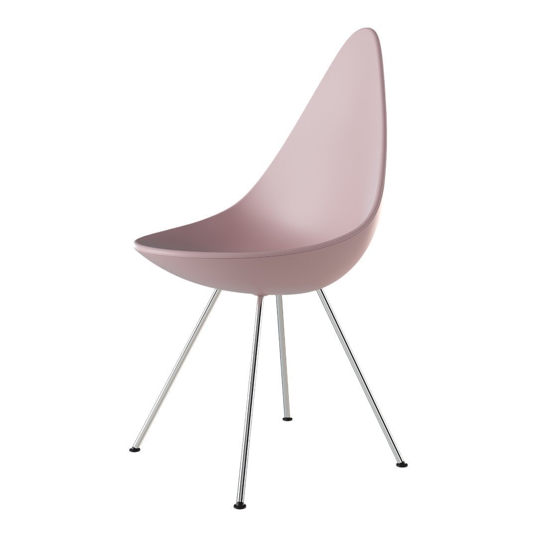 Drop Chair Plastic - Modern Lightweight Indoor/Outdoor Stackable Chair for Home, Office, and Patio Use