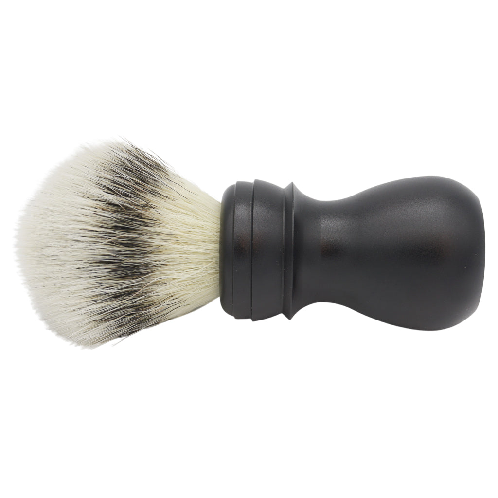 23mm Mühle STF Large Synthetic Shaving Brush with AP Shave Co. Alumihandle - Black Matte Finish for Layered Comfort - Perfect for Wet Shaving & Grooming Routine