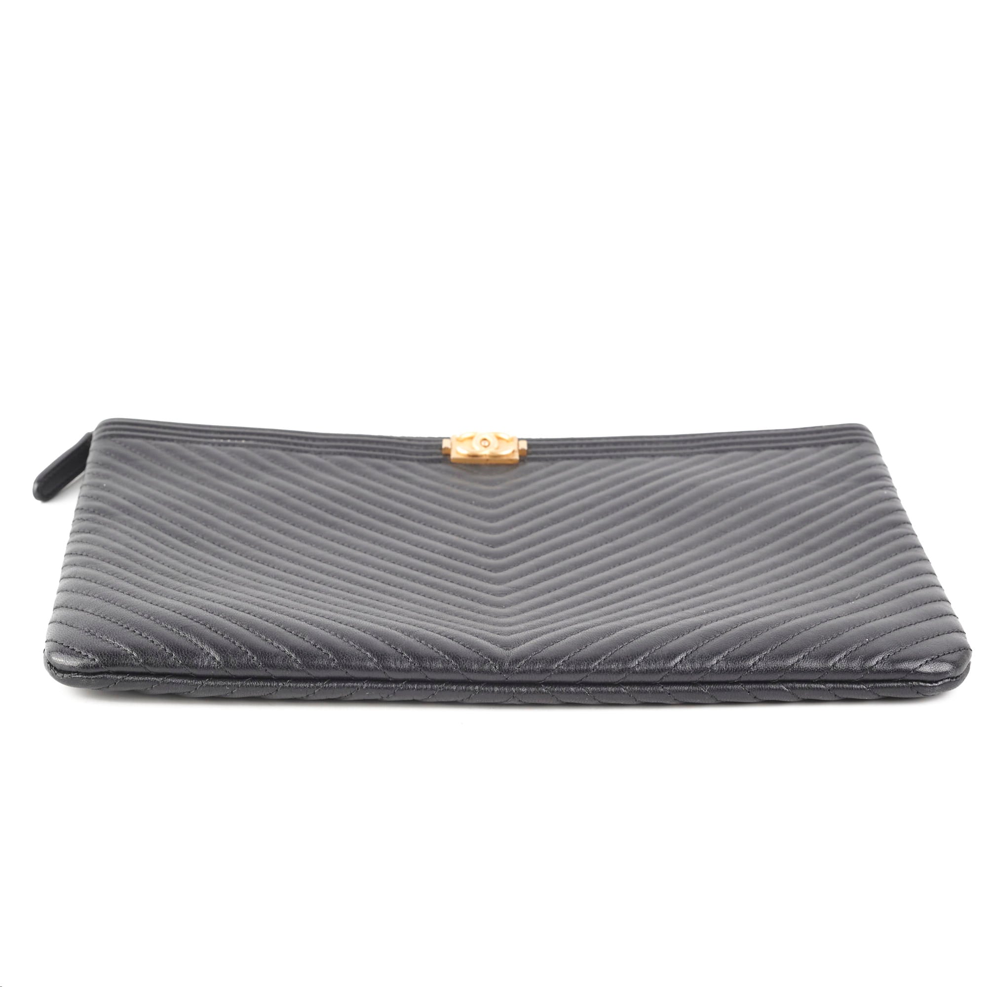 Chanel Large O Case Boy Black Leather Crossbody Bag - Luxury Designer Handbag for Women, Perfect for Parties, Work & Everyday Use