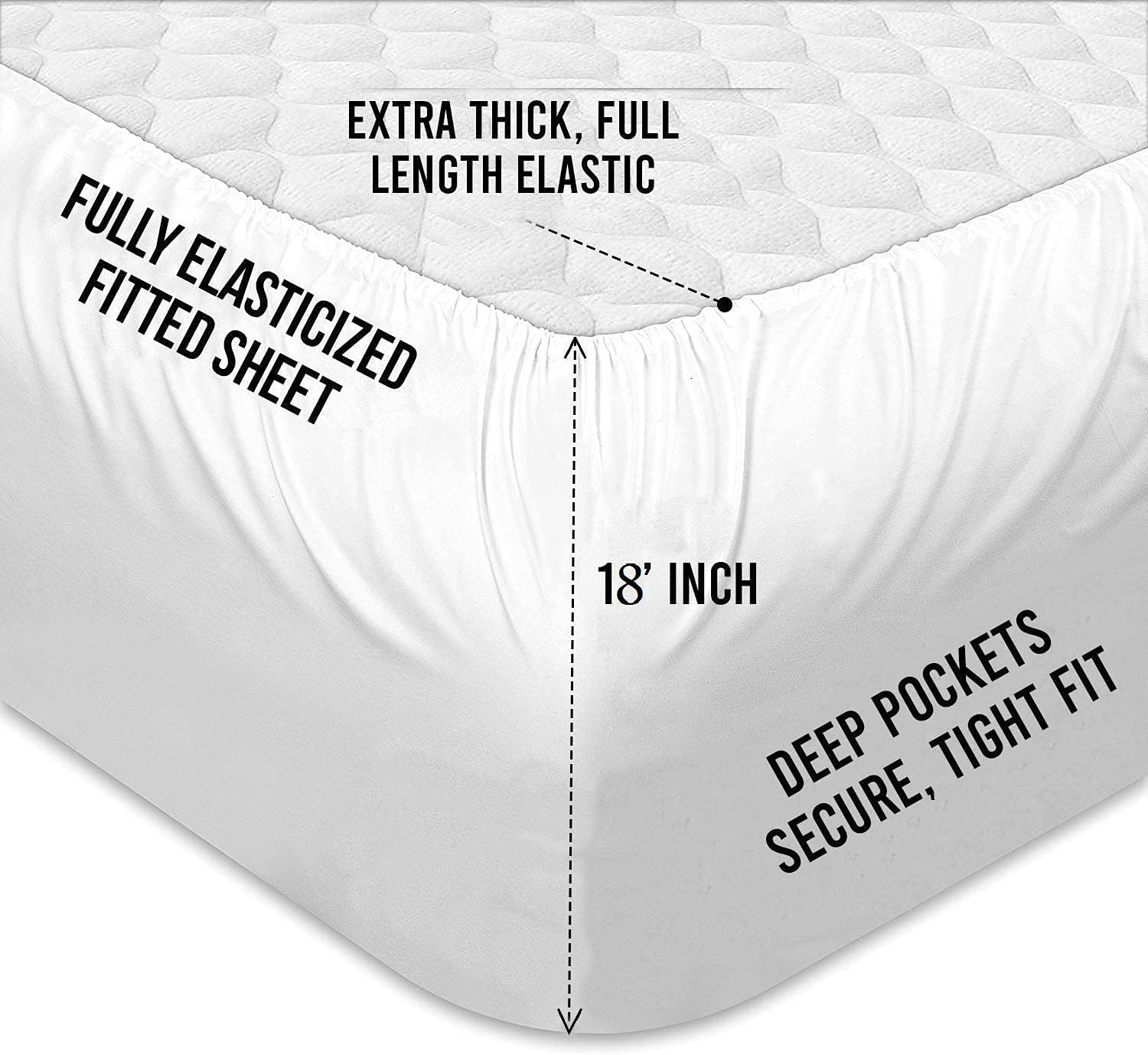 1000 Thread Count 100% Cotton Luxury Soft Bed Sheets – 6-Piece Teal Short Queen Size Sheet Set for 18