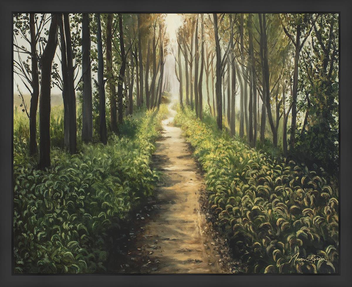 Forest Walkway Large Wall Art - Stunning Nature Canvas Print for Home & Office Decor - Perfect for Living Room, Bedroom, or Office Wall Decoration