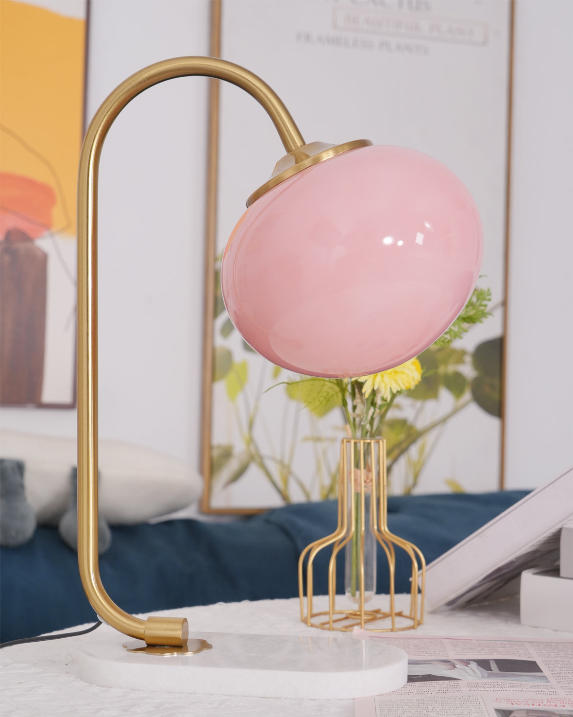 Cozy Marshmallow Table Lamp - Soft Glow Bedside Light for Kids & Nursery - Perfect for Bedrooms, Dorms, and Relaxing Nighttime Ambience