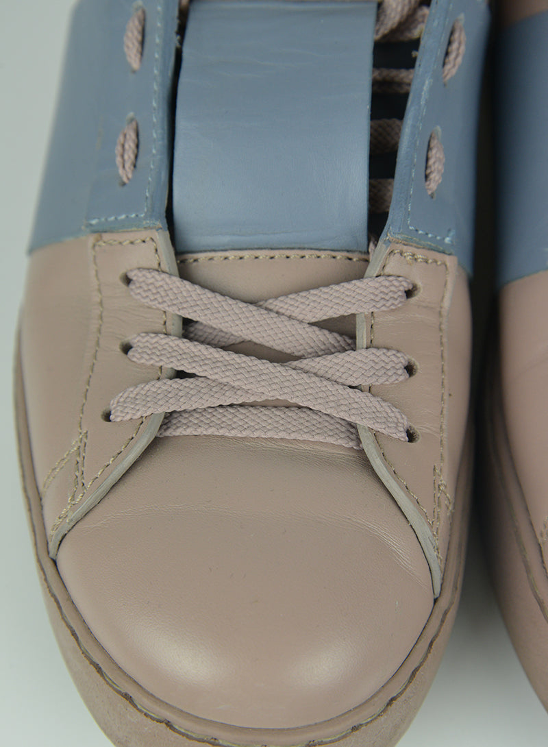 Valentino Tortora Leather Sneakers - Size 39 | Luxury Italian Designer Shoes for Women | Perfect for Casual Wear & Street Style Fashion