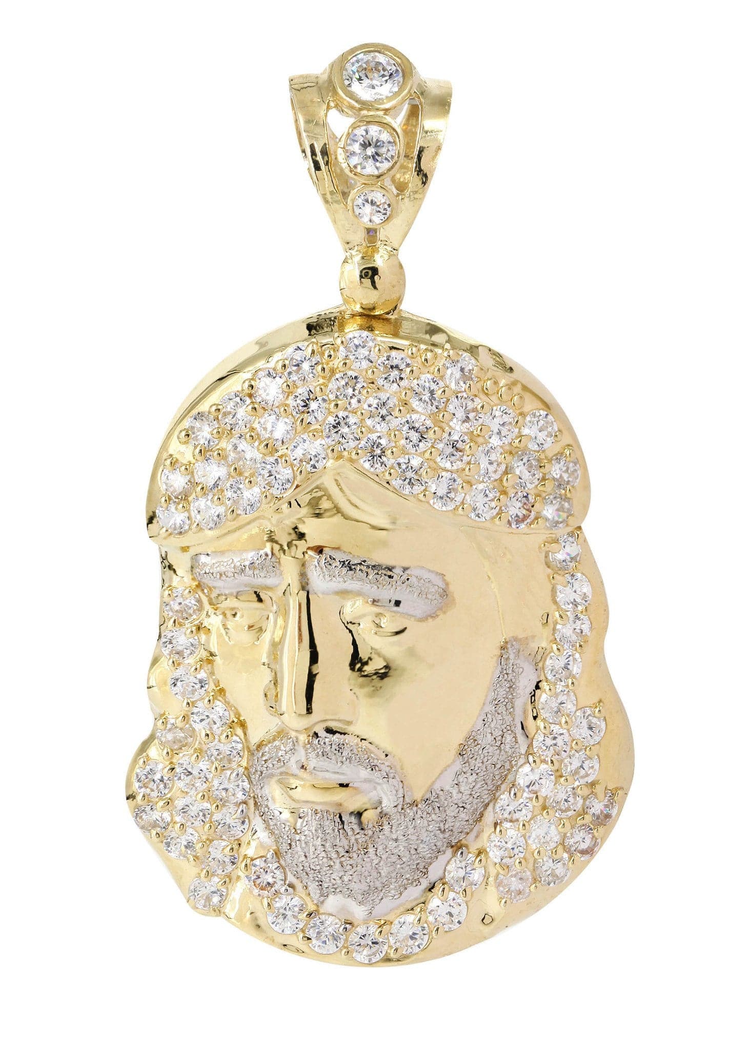 10K Gold Jesus Piece Pendant Necklace - 11 Grams Solid Gold Religious Jewelry for Men & Women - Perfect for Church, Gifts & Everyday Wear
