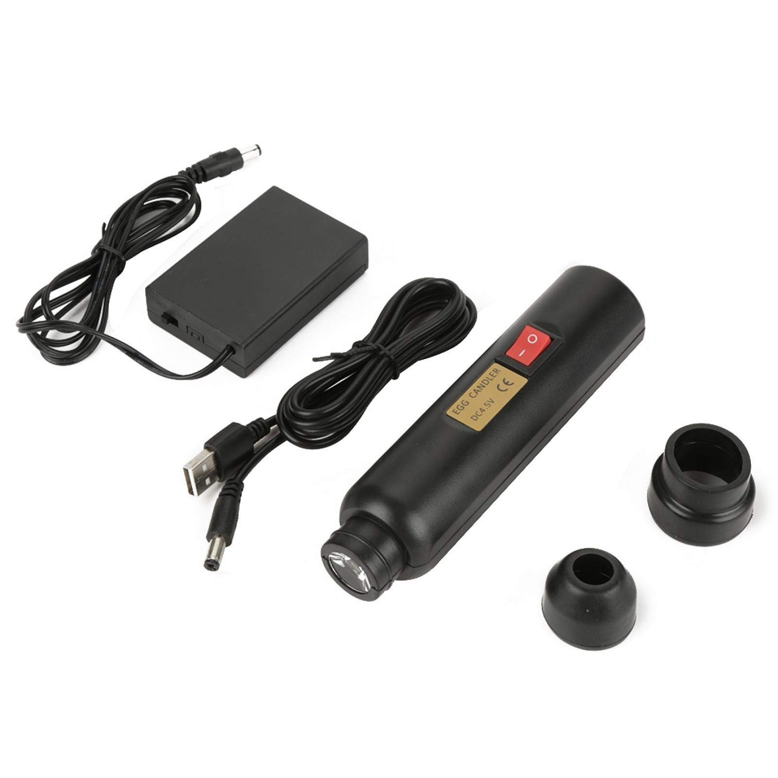 Fdit LED Egg Candler Tester - Bright Poultry Egg Candling Light for Chicken Duck Goose Eggs - Essential Incubator & Hatchery Supplies for Poultry Farmers (Use for Egg Fertility Testing, Embryo Development Monitoring & Poultry Breeding)