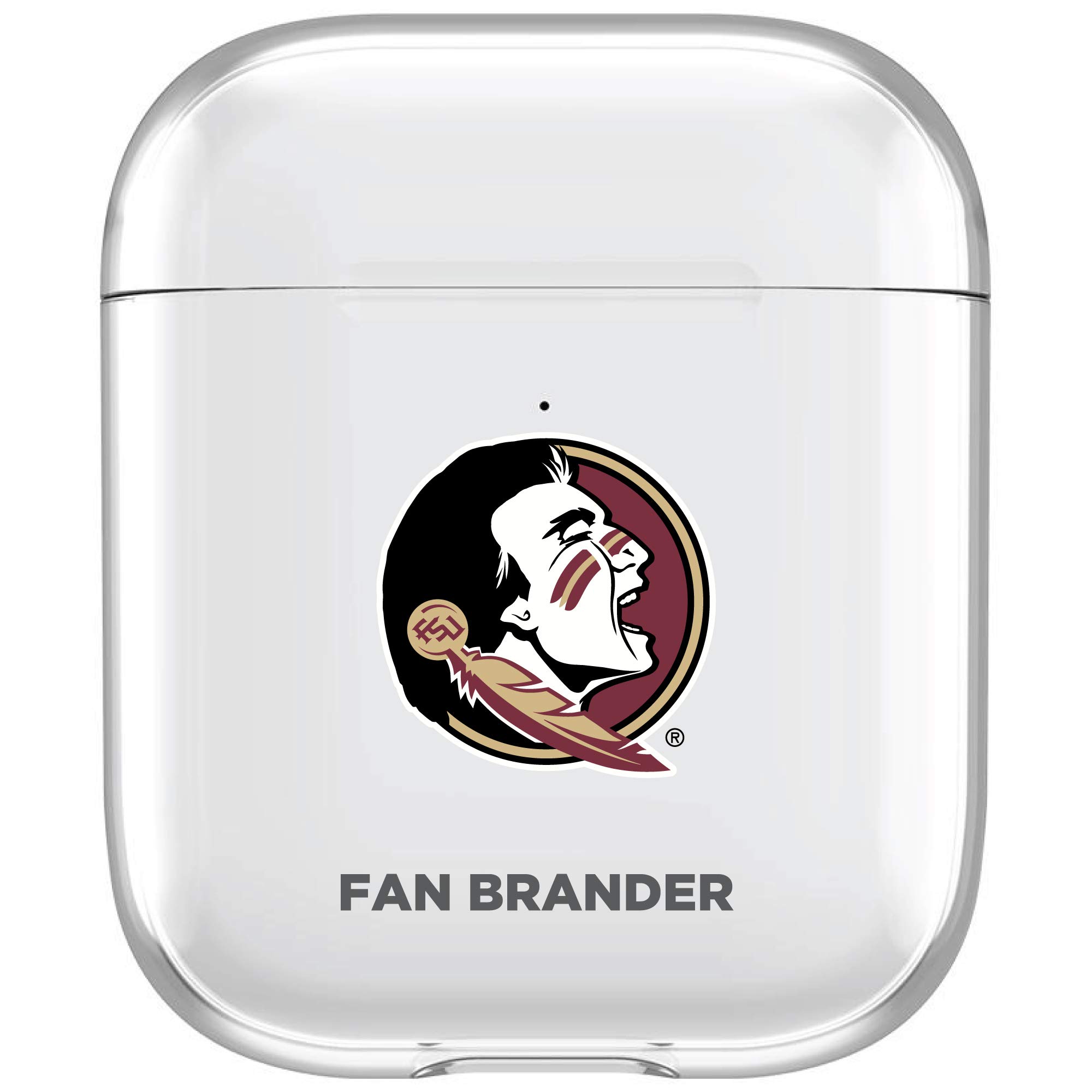 NCAA Fan Brander AirPods Clear Case - Compatible with AirPods 1/2/3 & Pro - Durable Protective Cover for Sports Fans & School Spirit - Perfect for Game Day, Campus Life & Apple Accessories