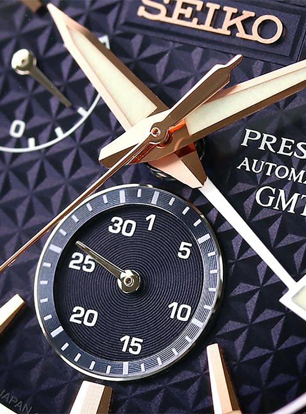 SEIKO PRESAGE PRESTIGE LINE Automatic GMT Watch - Sharp Edged Series Limited Edition SARF023 - Made in Japan JDM | Luxury Dress Watch for Business & Formal Occasions