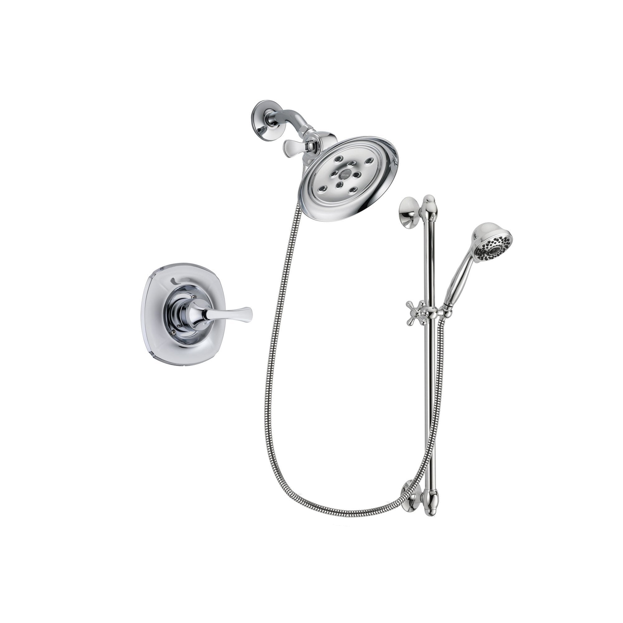 Delta Addison Chrome Shower Faucet System with Showerhead & Hand Shower DSP0646V - Perfect for Modern Bathroom Renovations & Spa-Like Shower Experience