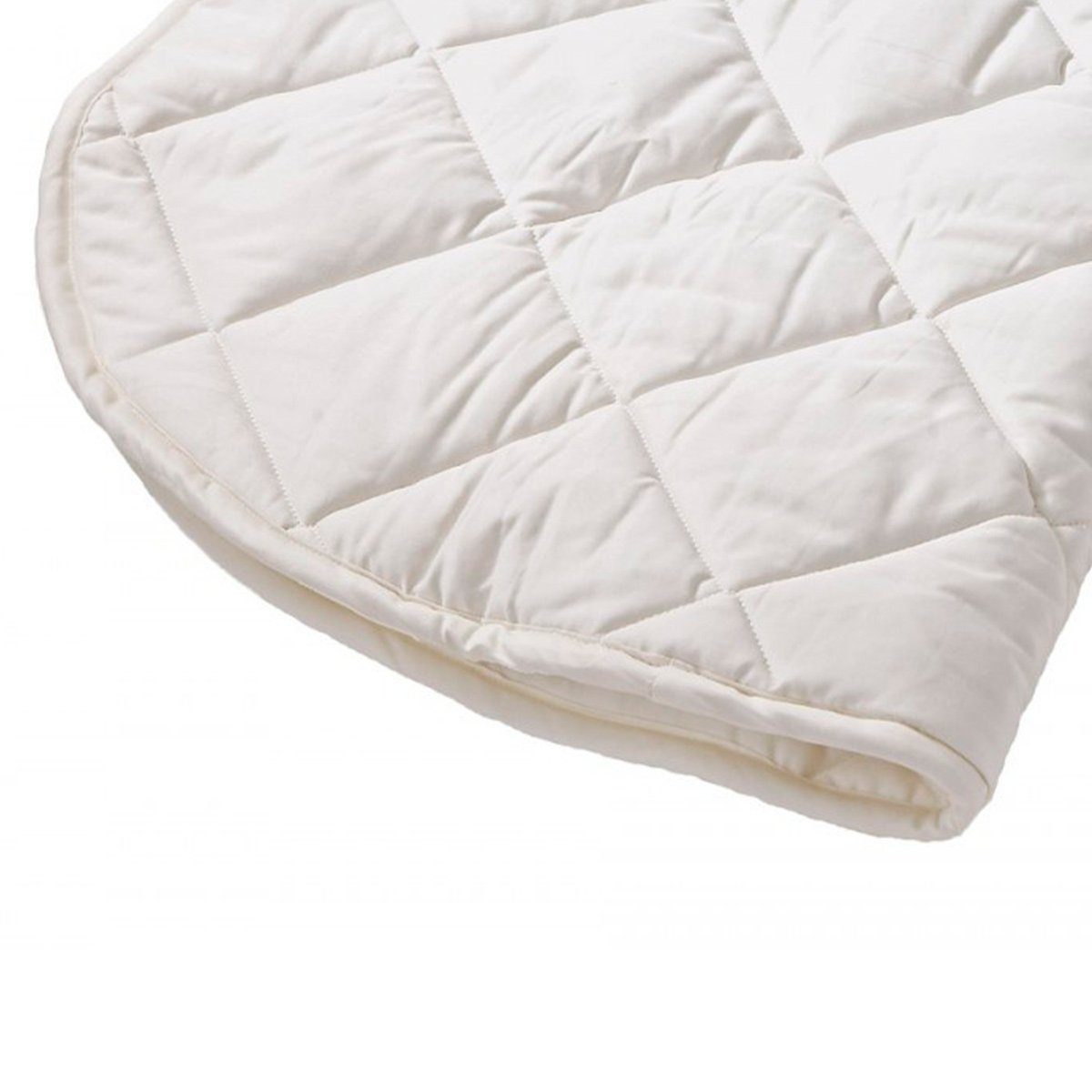 LEANDER Organic Cotton Cradle Mattress Topper & Protector - Breathable, Hypoallergenic Baby Mattress Cover - Perfect for Nursery, Bassinet & Crib Use