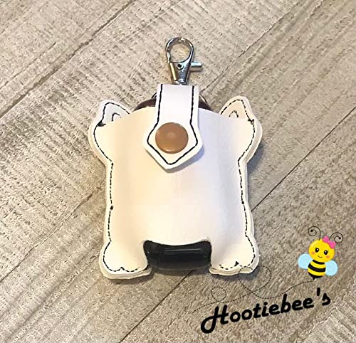 Bulldog Hand Sanitizer Holder & Lip Balm Holder - Portable Sanitizer Clip for Purse, Keychain, Backpack - Perfect for Gym, Travel, Office, and Everyday Use