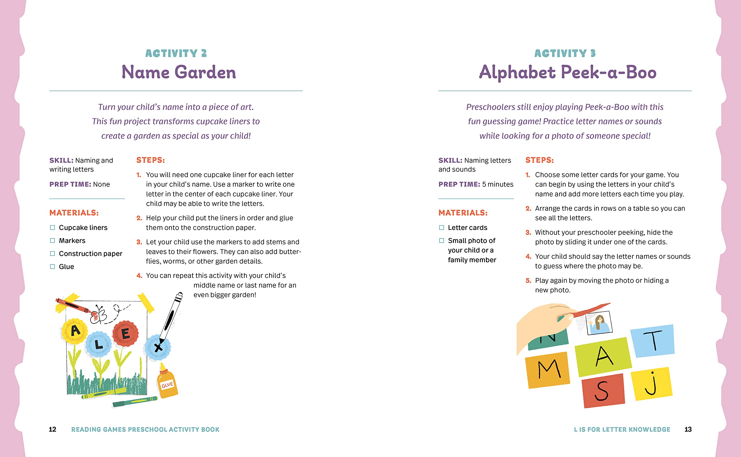 Preschool Reading Games Activity Book: 60 Fun Learning Games & Activities to Develop Early Reading Skills for Kids Ages 3-5 - Perfect for Homeschooling, Classroom & Parent-Child Bonding