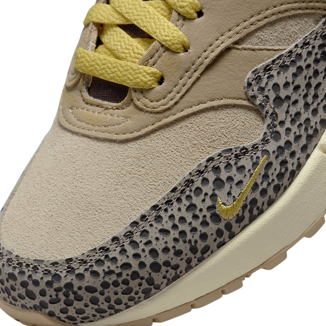 Nike Women's Air Max 1 Safari Sneakers in Cobblestone/Worn Blue/Limestone - Comfortable Running Shoes for Women, Perfect for Jogging, Gym Workouts and Casual Wear