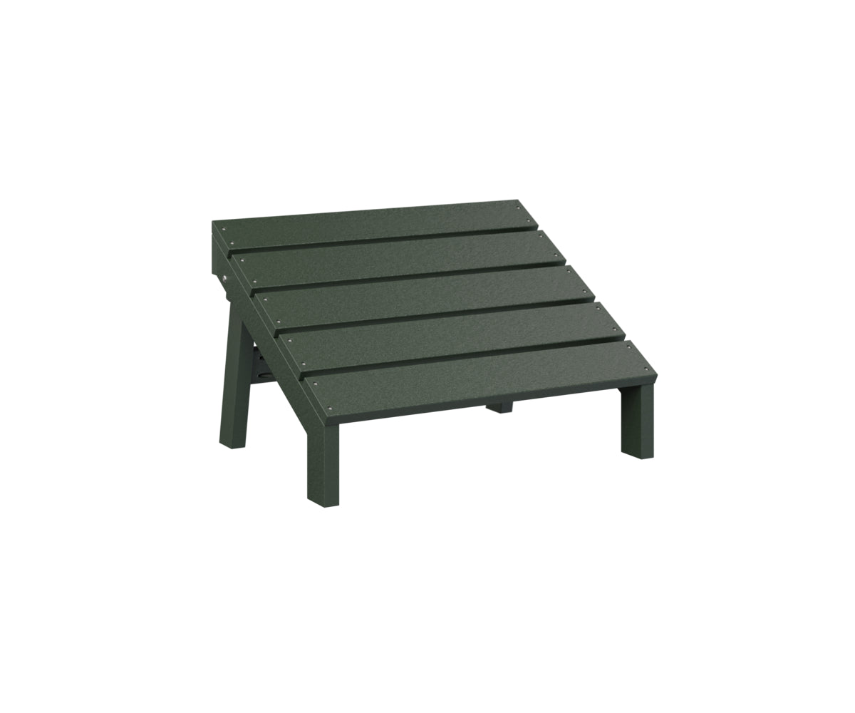 Berlin Gardens Mayhew Folding Adirondack Footstool - Outdoor Patio Furniture with Comfortable Footrest for Deck, Garden, Poolside Relaxation