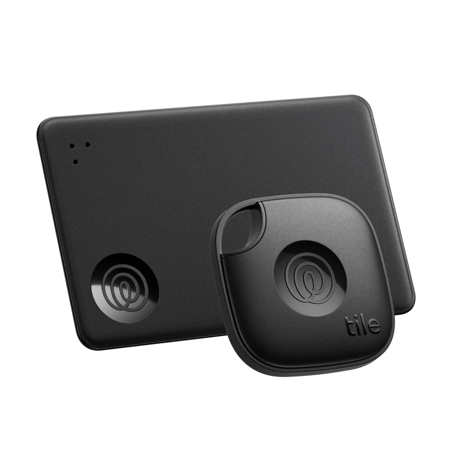 Tile by Life360 Starter Pack (2024) - 2-Pack Bluetooth Trackers & Item Finders for Keys, Wallets, Bags | iOS & Android Compatible | Phone Finder | Black Matte/Slim | Perfect for Travel, Office & Daily Essentials Tracking