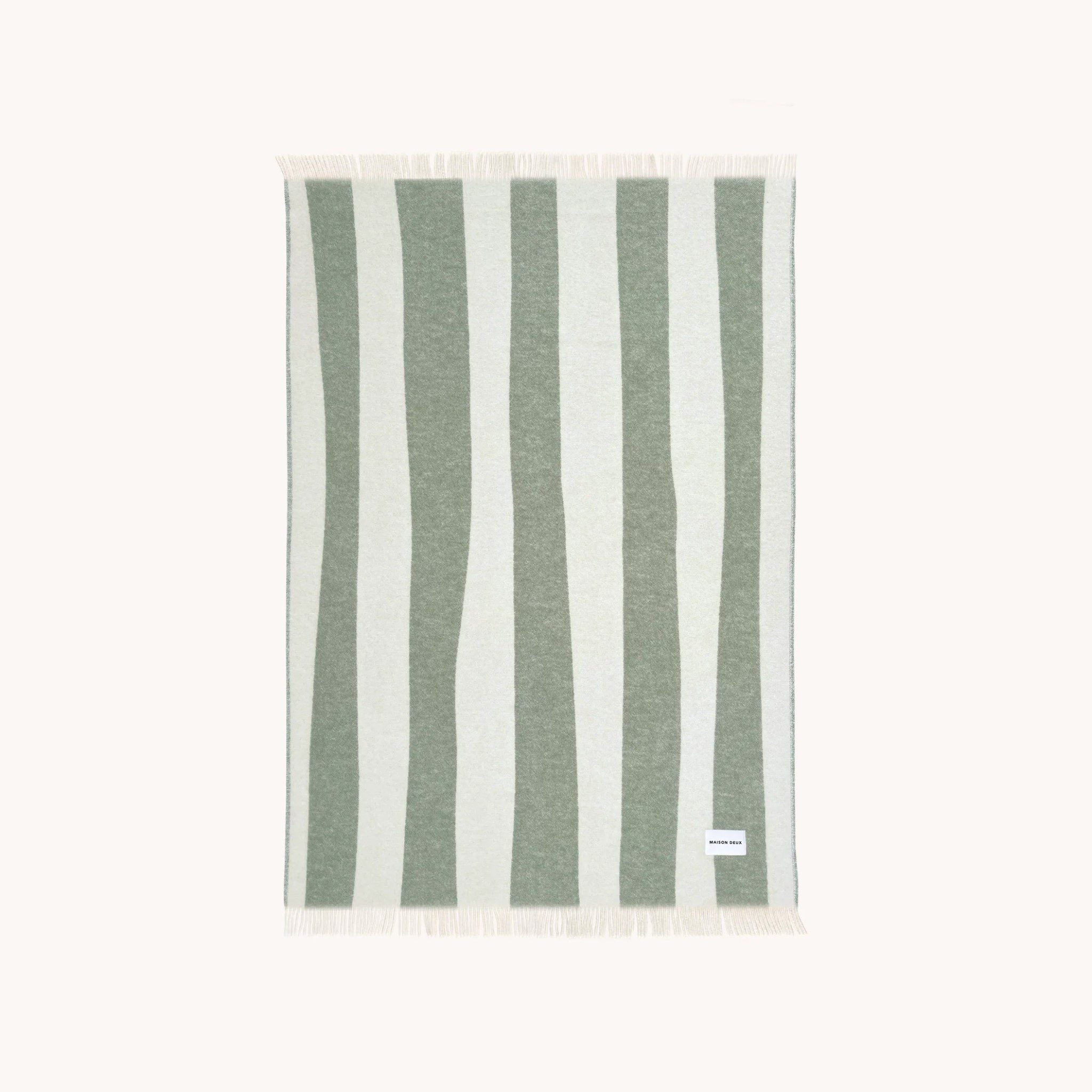 MAISON DEUX Soft & Cozy Rough Stripe Blanket 51