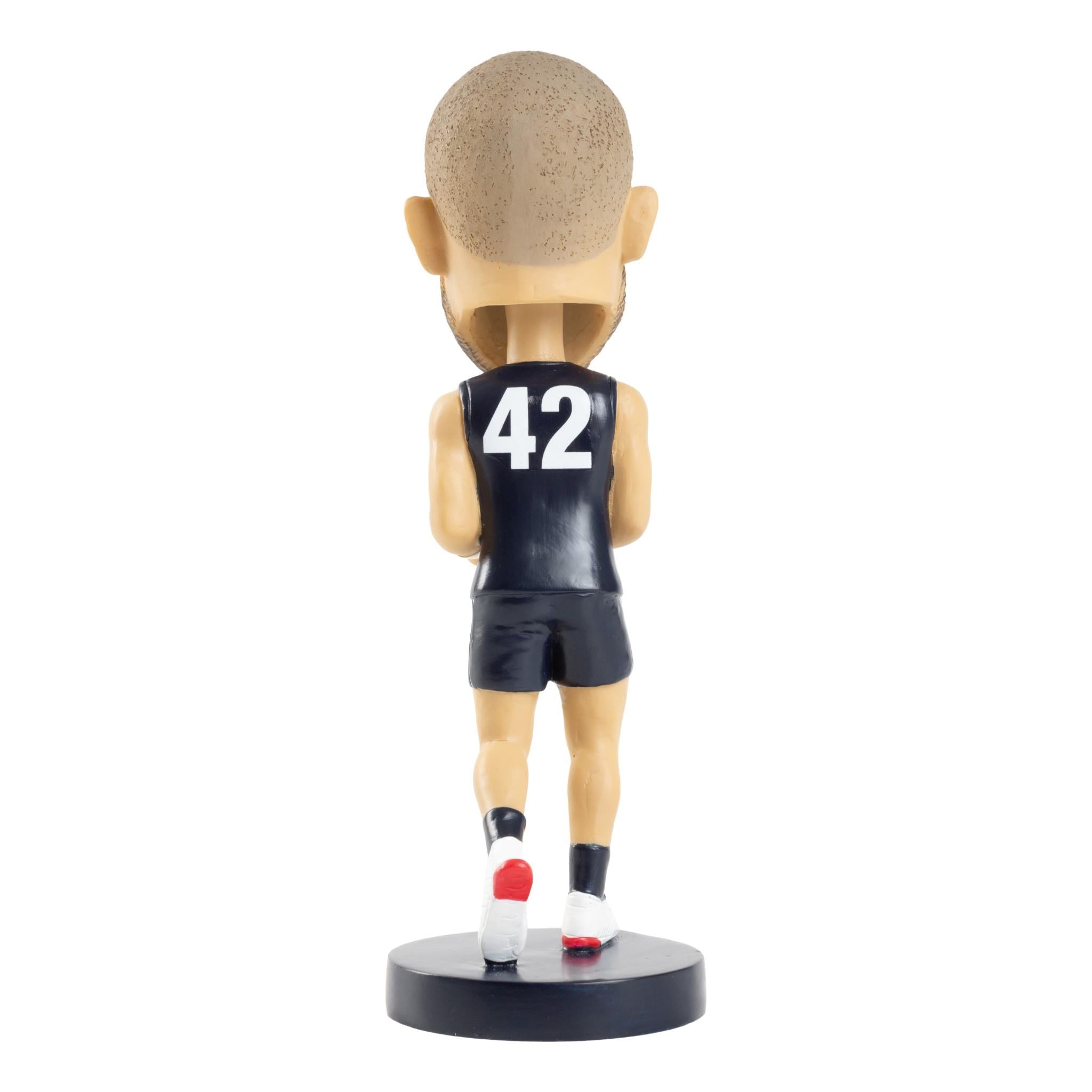 Official AFL Carlton Blues Adam Saad Bobblehead - Collectible Football Fan Memorabilia for Home, Office & Game Day Decor