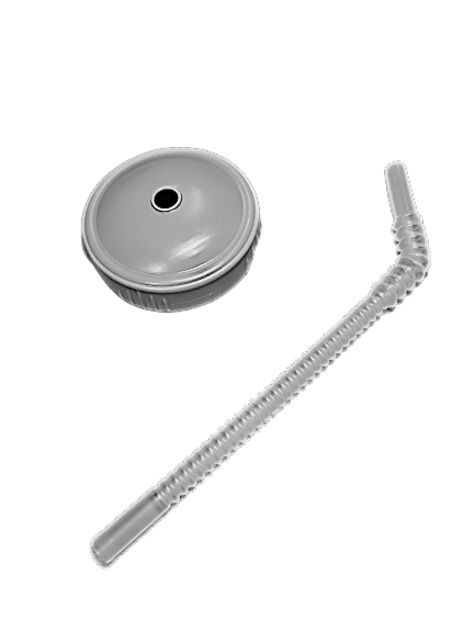 Reusable Play Straw Lid & Straw Set - BPA-Free Silicone Drinking Straws for Kids & Adults - Perfect for Smoothies, Juices, and Cold Beverages at Home, School, or Travel