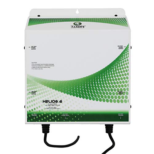 Titan Controls Helios 6-8 Light 240V Controller with Dual Trigger Cords (702672) - Perfect for Indoor Grow Rooms & Hydroponic Systems