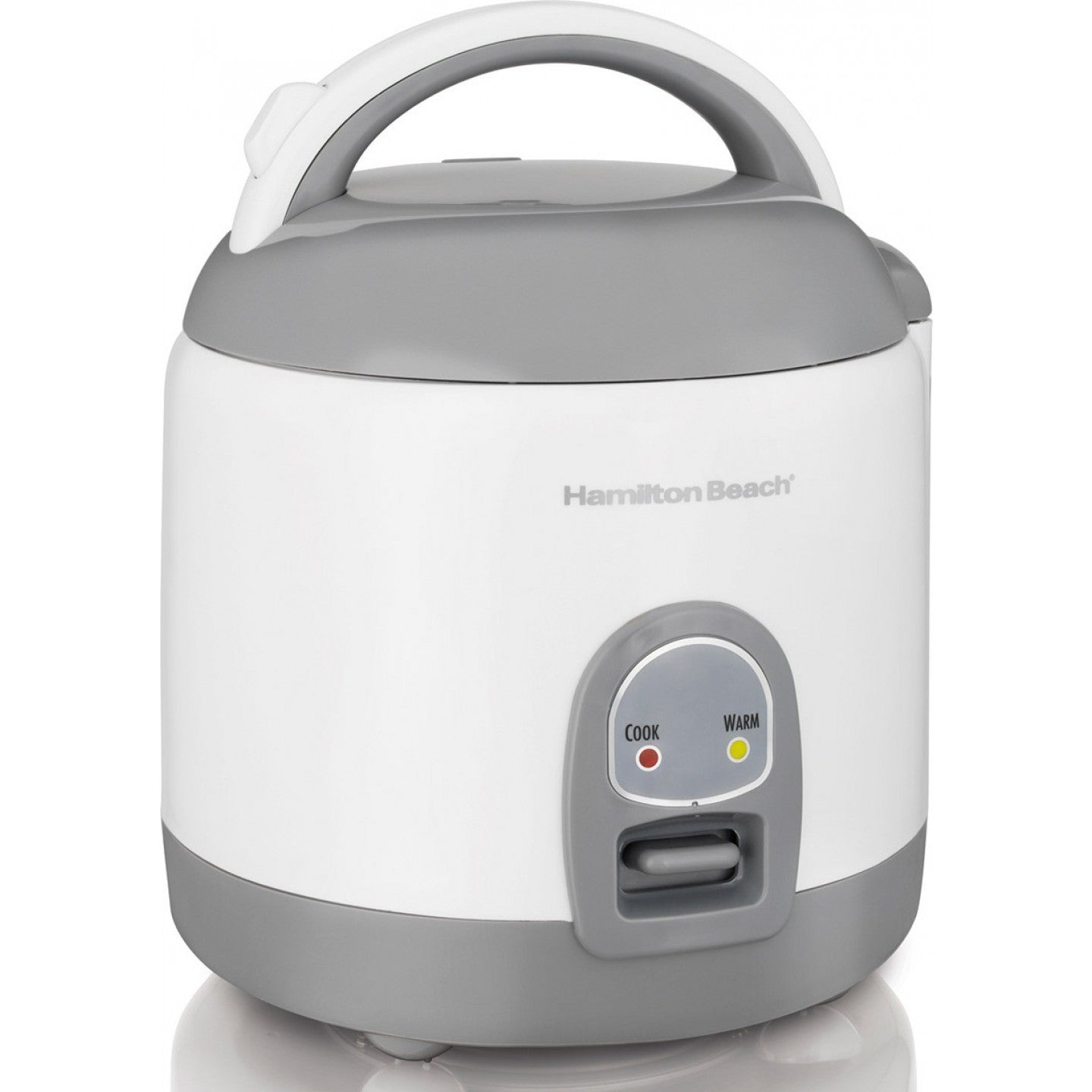 Hamilton Beach 8-Cup White Rice Cooker & Food Steamer - Perfect for Home, Dorm & Office Use | Model 37508