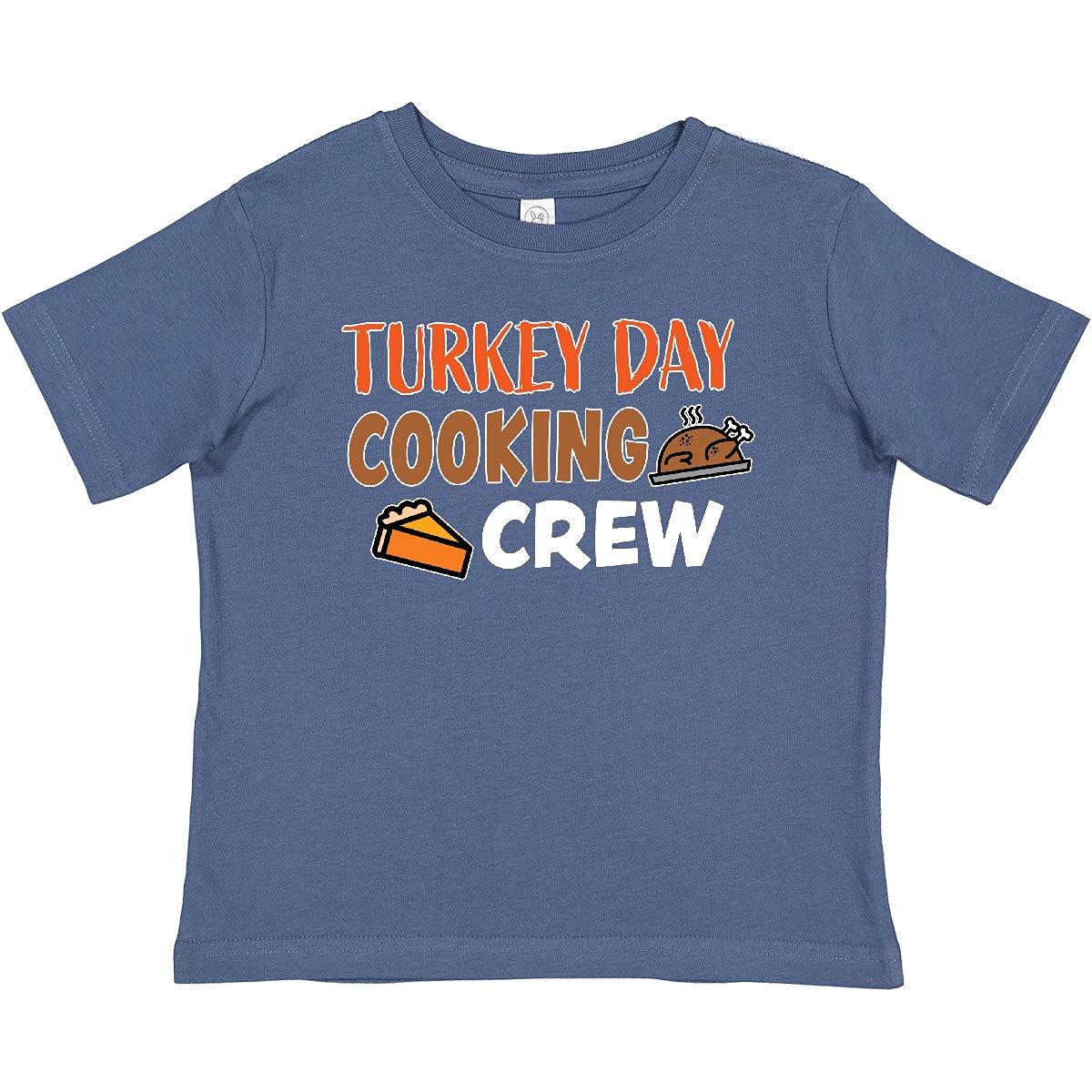 Inktastic Thanksgiving Turkey Day Cooking Crew T-Shirt with Turkey and Baby Design - Perfect for Family Gatherings, Holiday Parties & Festive Outfits