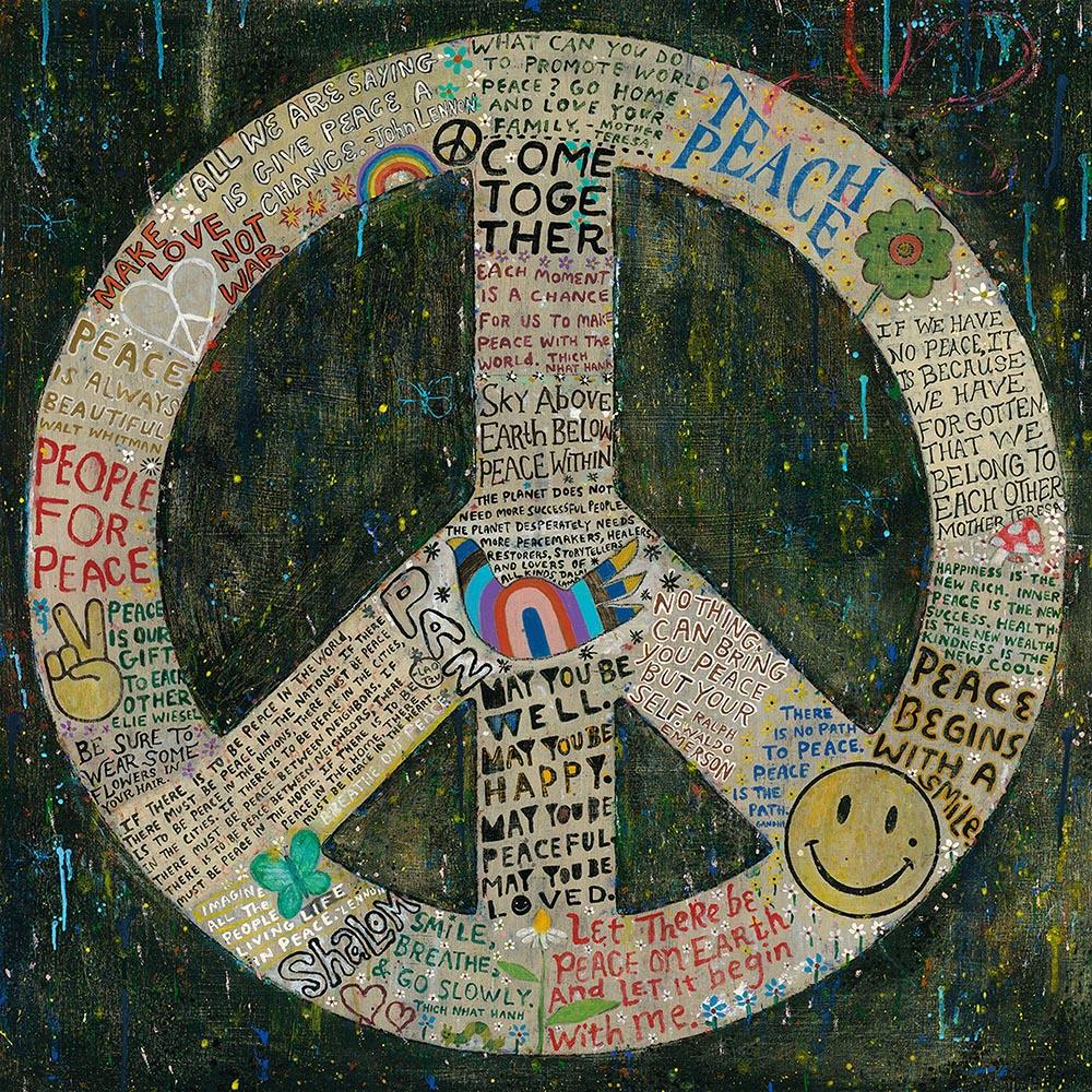 PEACE Art Print - Inspirational Wall Decor for Home, Office & Gifts - Perfect for Living Room, Bedroom & Meditation Space