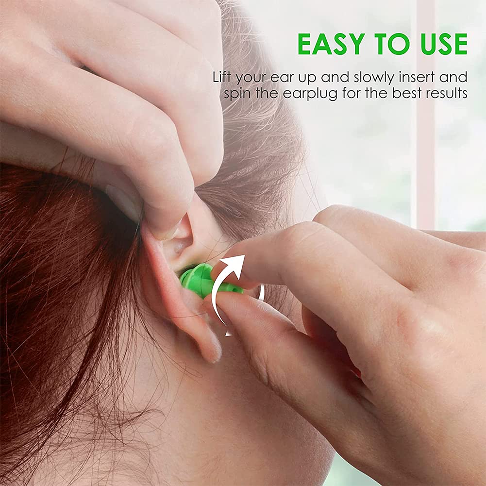 10pcs Reusable Silicone Ear Plugs for Noise Reduction & Sleep - Waterproof, Soundproof Earplugs for Swimming, Concerts, Travel & Work - Anti-Noise Boxed Ear Protection (Black)