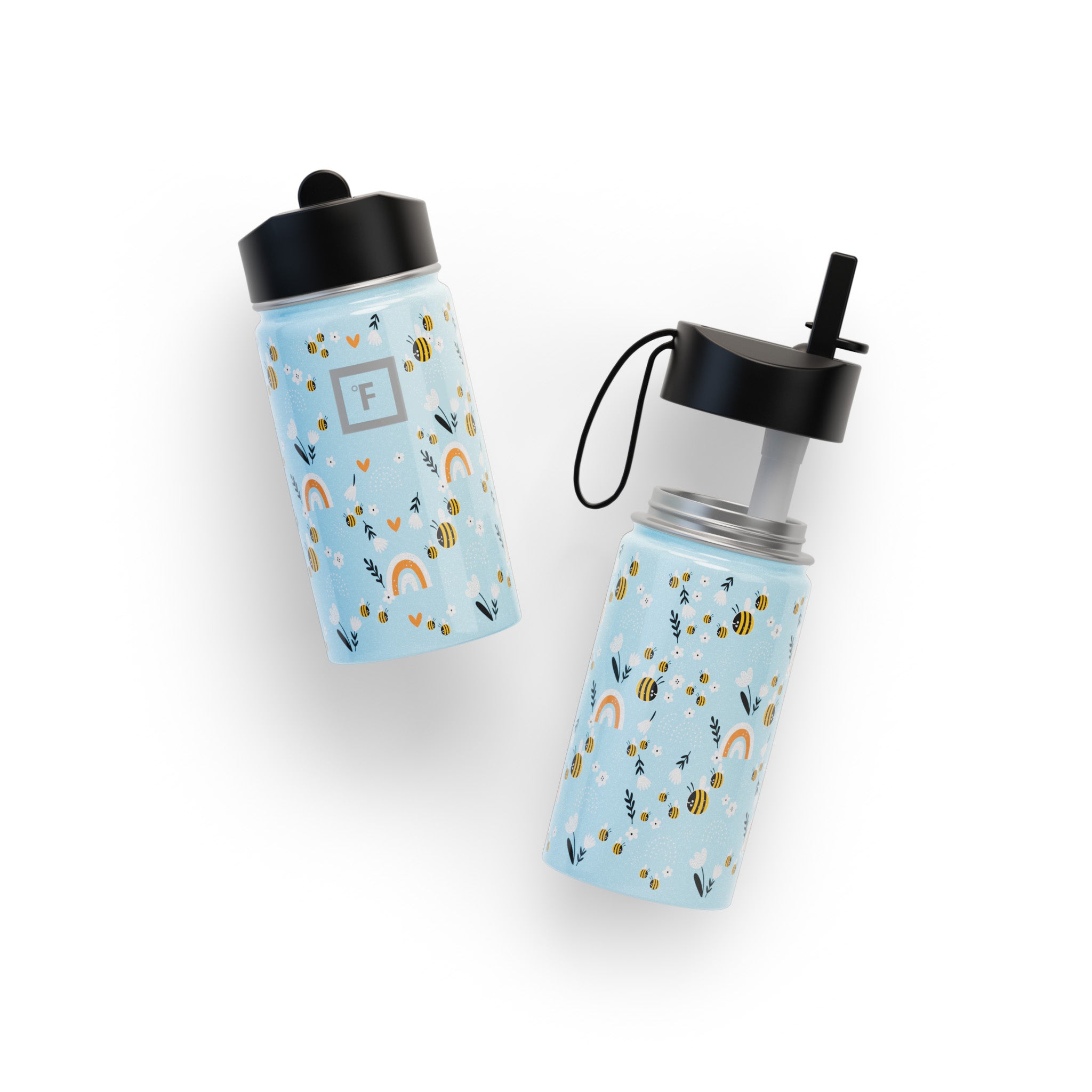 14 Oz Kids Water Bottle - BPA Free, Leak Proof Stainless Steel Water Bottle for Boys & Girls - Perfect for School, Sports & Outdoor Activities