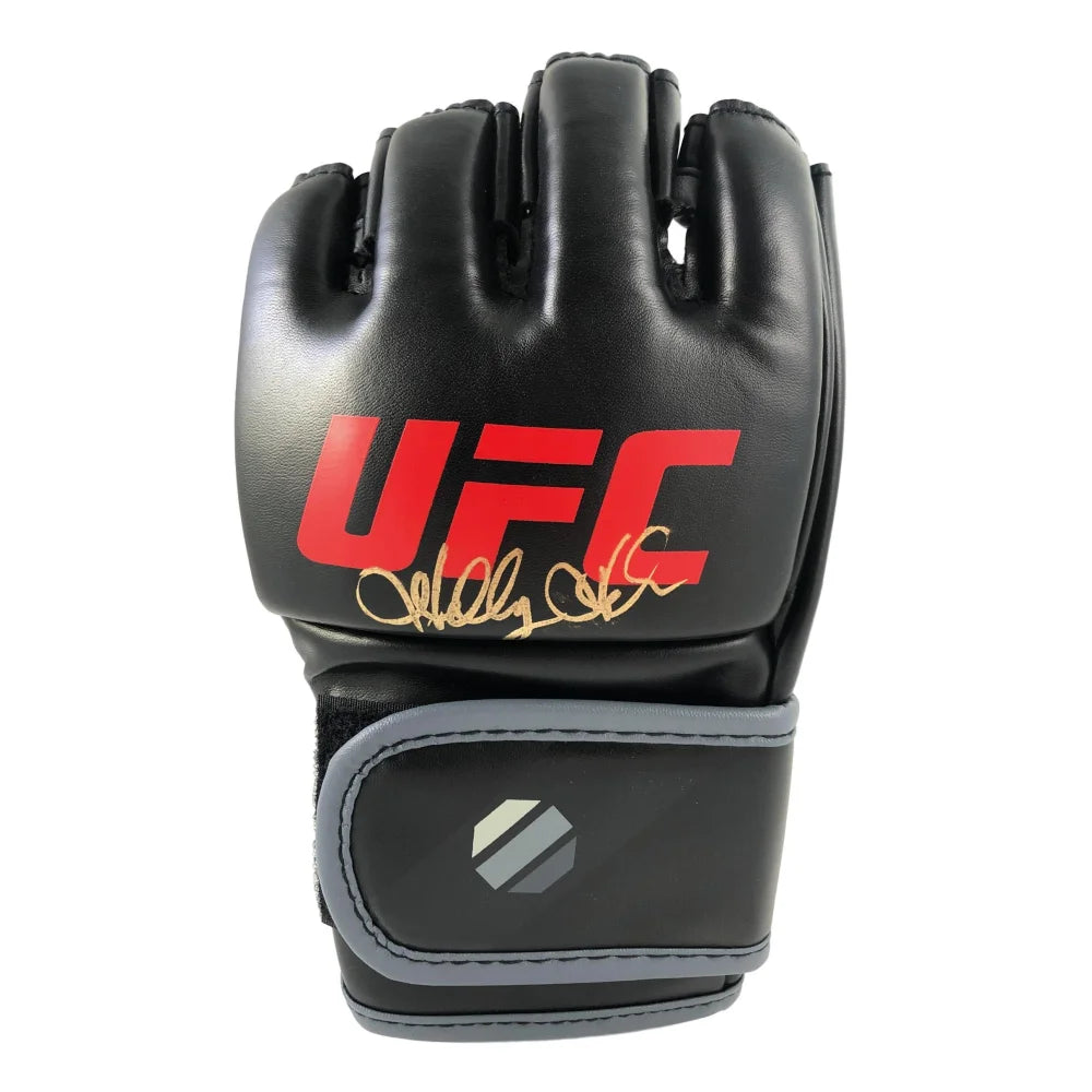 Holly Holm Autographed UFC Black Glove with JSA COA - Hand Signed Collectible for UFC Fans & Sports Memorabilia - Perfect for Display, Gifts, and Sports Collections