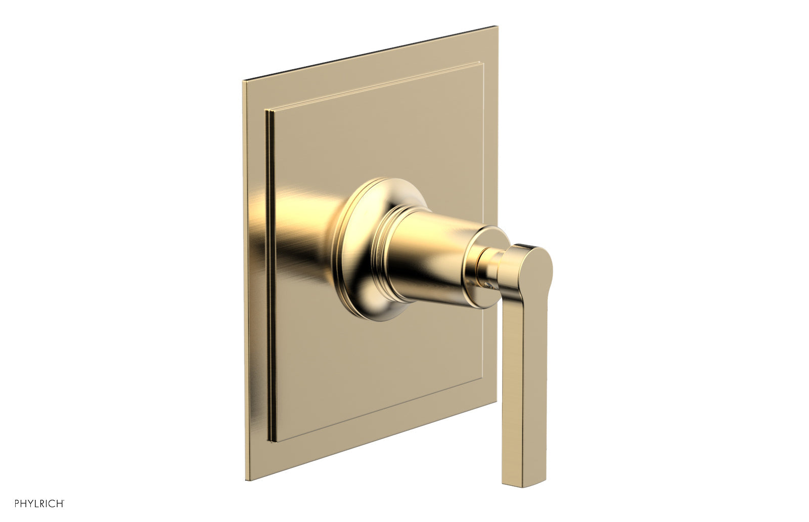 HEX MODERN Pressure Balance Shower Plate & Lever Handle Trim 4 104 - Sleek Bathroom Faucet for Modern Showers, Perfect for Home Renovation & Spa-Like Experience