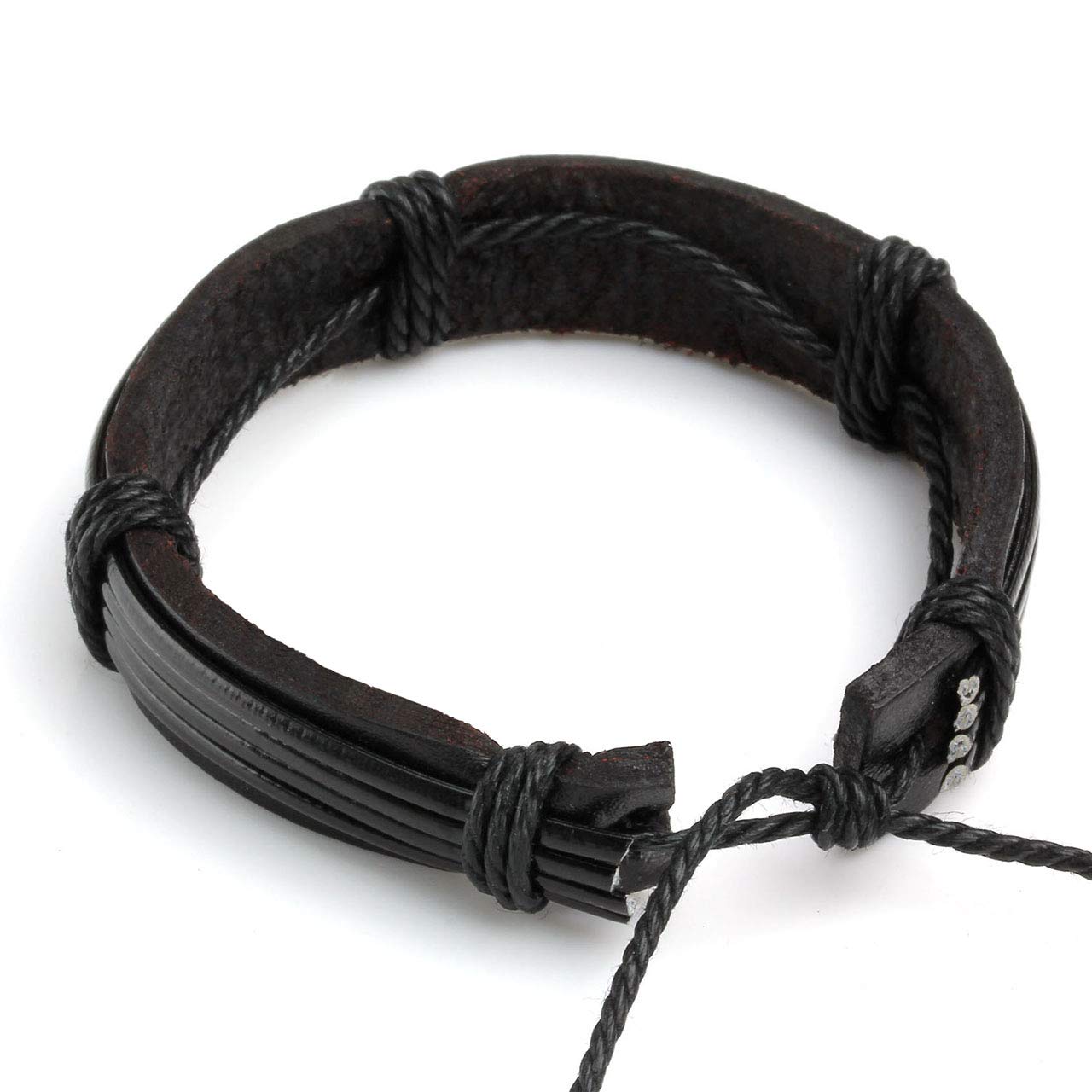 6-12PCS Braided Faux Leather Bracelet Set - Punk Style Adjustable Cuff Wrap Bracelets for Men & Women - Perfect for Casual Wear, Music Festivals and Boho Fashion Accessories