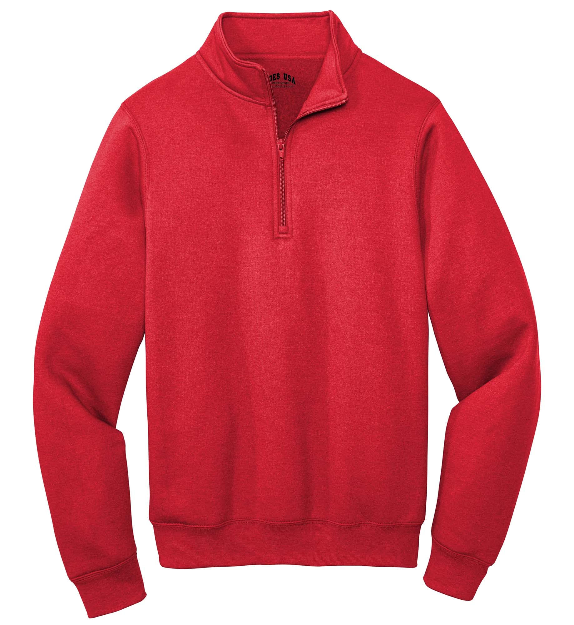 Joe's USA Men's 7.8 Fleece 1/4 Zip Sweatshirt - Soft Warm Pullover for Men in S-4XL - Perfect for Outdoor Activities, Hiking, and Casual Wear