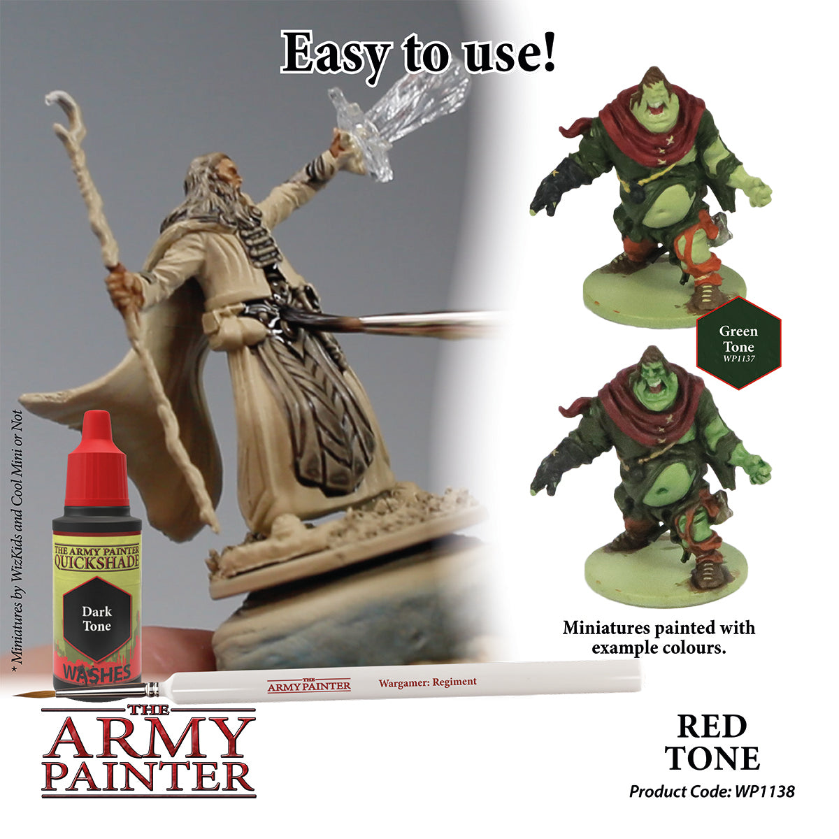 Warpaints Washes: Red Tone Paint for Miniatures & Models - Perfect for Wargaming, Tabletop RPGs, and DIY Craft Projects