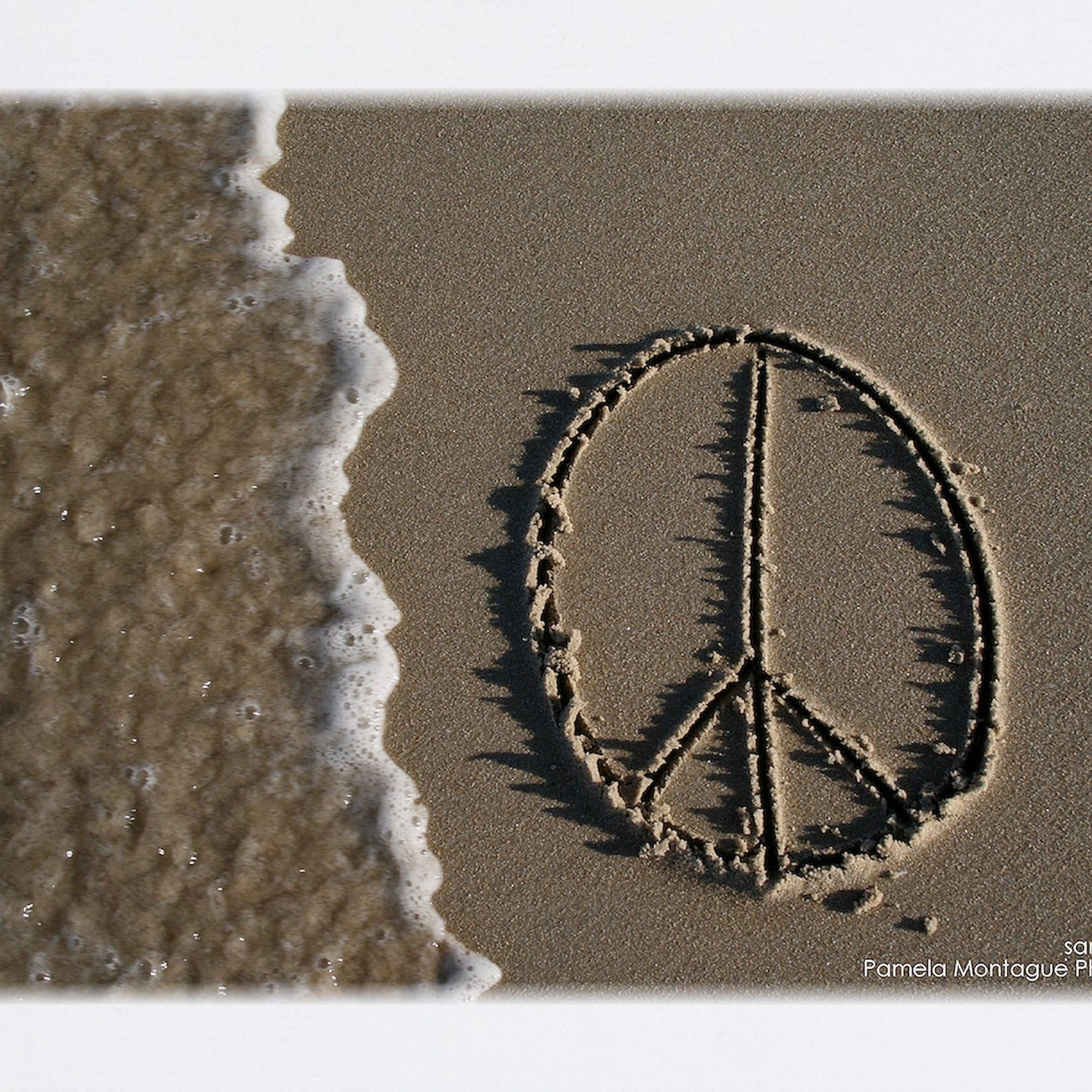 Non-Slip Rubber Gaming Mouse Pad with Peace Sign Design - Perfect for Office, Home & Gaming Setup | CafePress