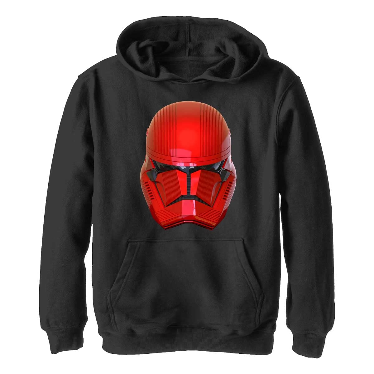 Star Wars Boys' Red Hooded Sweatshirt with Helmet Design - Perfect for Cosplay, Halloween Costumes & Everyday Wear