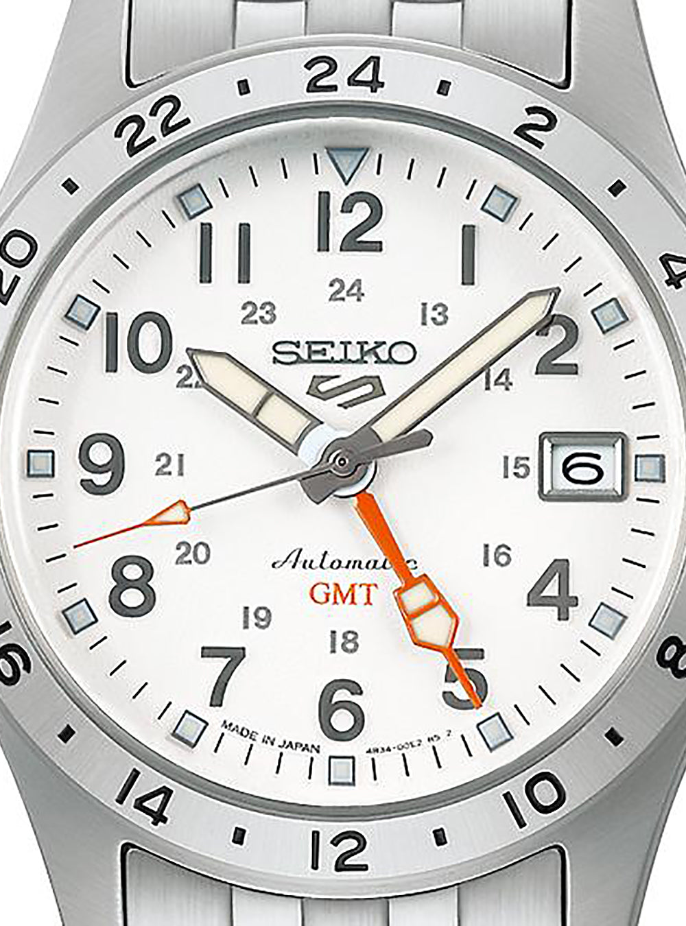 SEIKO 5 Sports GMT Automatic Watch - Japanese Made JDM Field & Travel Timepiece for Men - Perfect for Outdoor Adventures, Business Travel & Everyday Wear