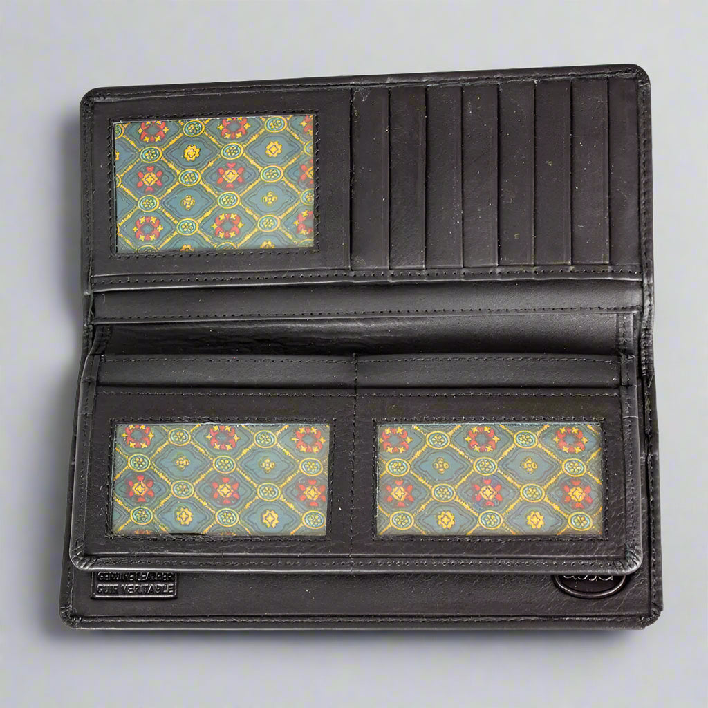 Premium Genuine Leather Men's Wallet with Breast Pocket - Slim Bifold RFID Blocking Wallet for Men - Perfect for Business, Travel & Everyday Use