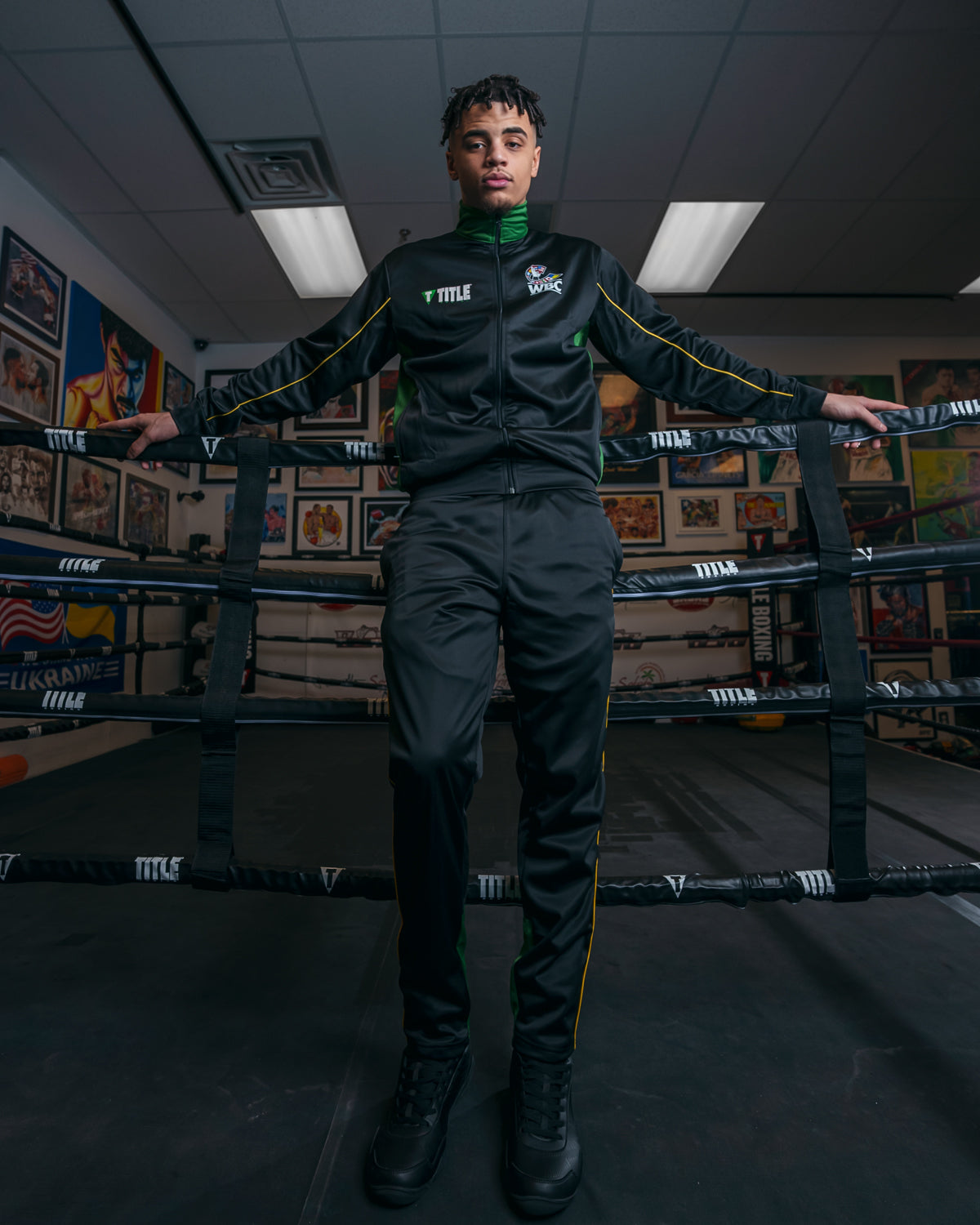 TITLE Boxing WBC Warm Up Suit - Premium Training Jacket & Pants Set for Boxing, MMA & Fitness Workouts