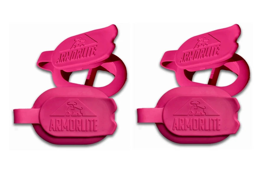 ArmorLite Drain Plug Kit - 4 Pack Pink, Universal Sink & Bathtub Drain Cover, Anti-Clog Hair Catcher for Bathroom, Kitchen, and Laundry Room