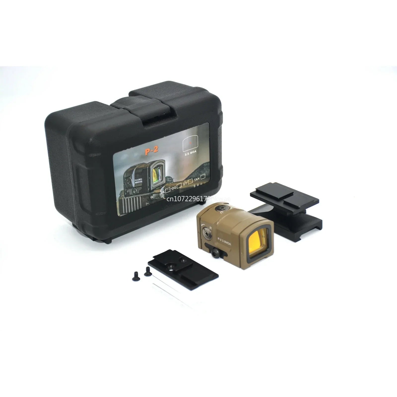 Tactical P2 Red Dot Reflex Sight Scope - 3.5 MOA Compact Hunting Optics with 1.54