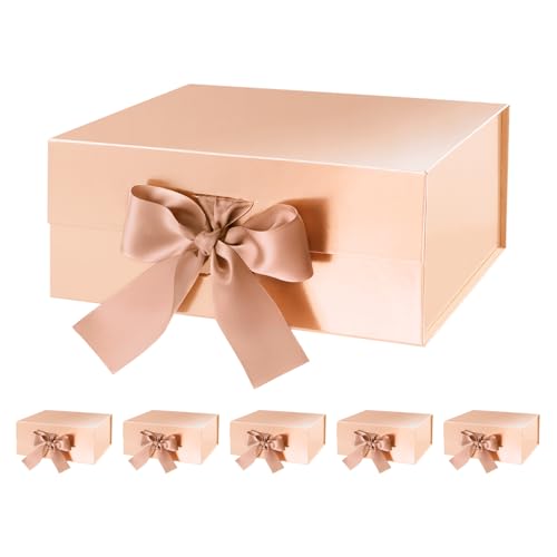Rose Gold-9x6.5x3.8 Inches-Pack of 6