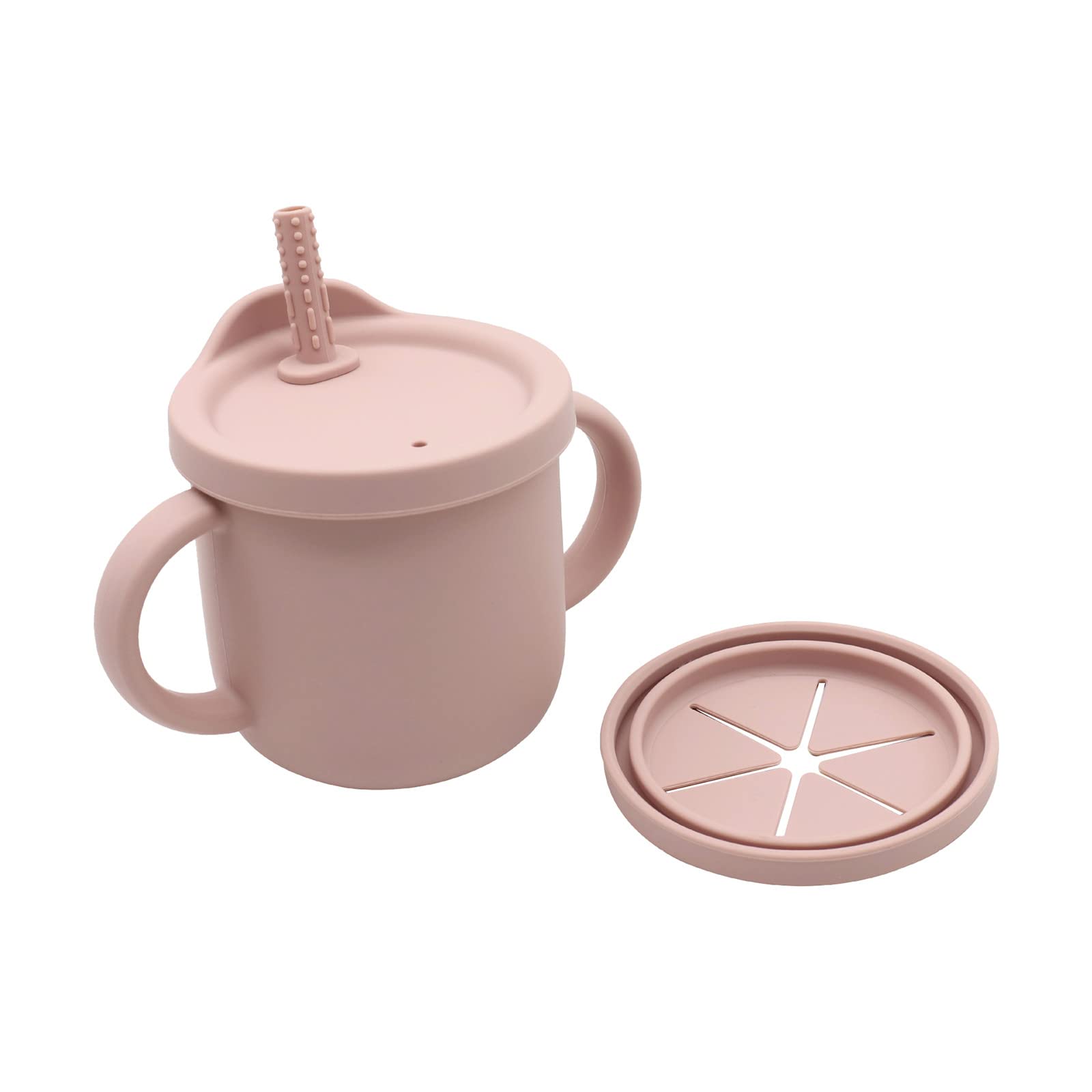 Clear Coffee Cup Set - Kids Double-Walled Silicone Sleeve Glass & Bottle 2-in-1 - Unbreakable, Spill-Proof with Handle - Perfect for Home, School & Travel