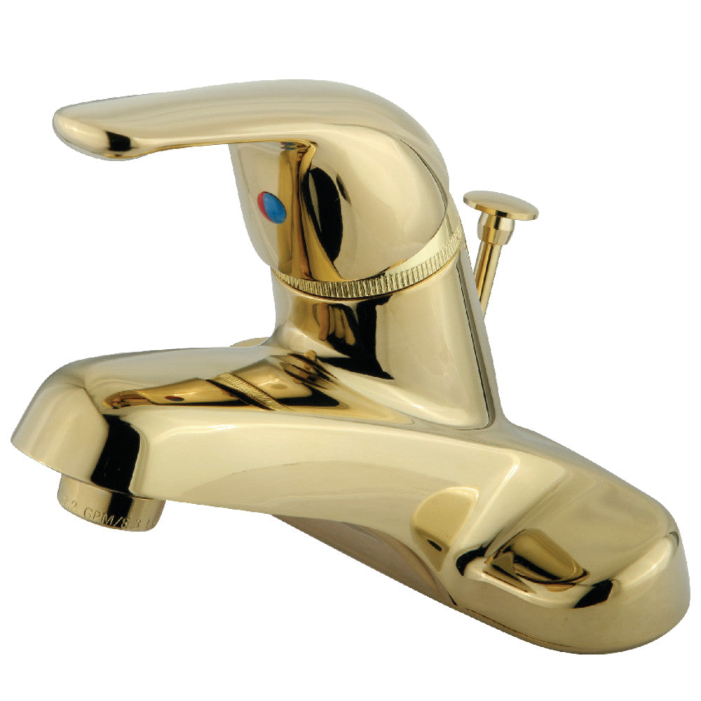 Kingston Brass KB541B Single Handle 4-Inch Centerset Bathroom Faucet - Modern Water-Saving Design for Small Bathroom Sinks & Powder Rooms