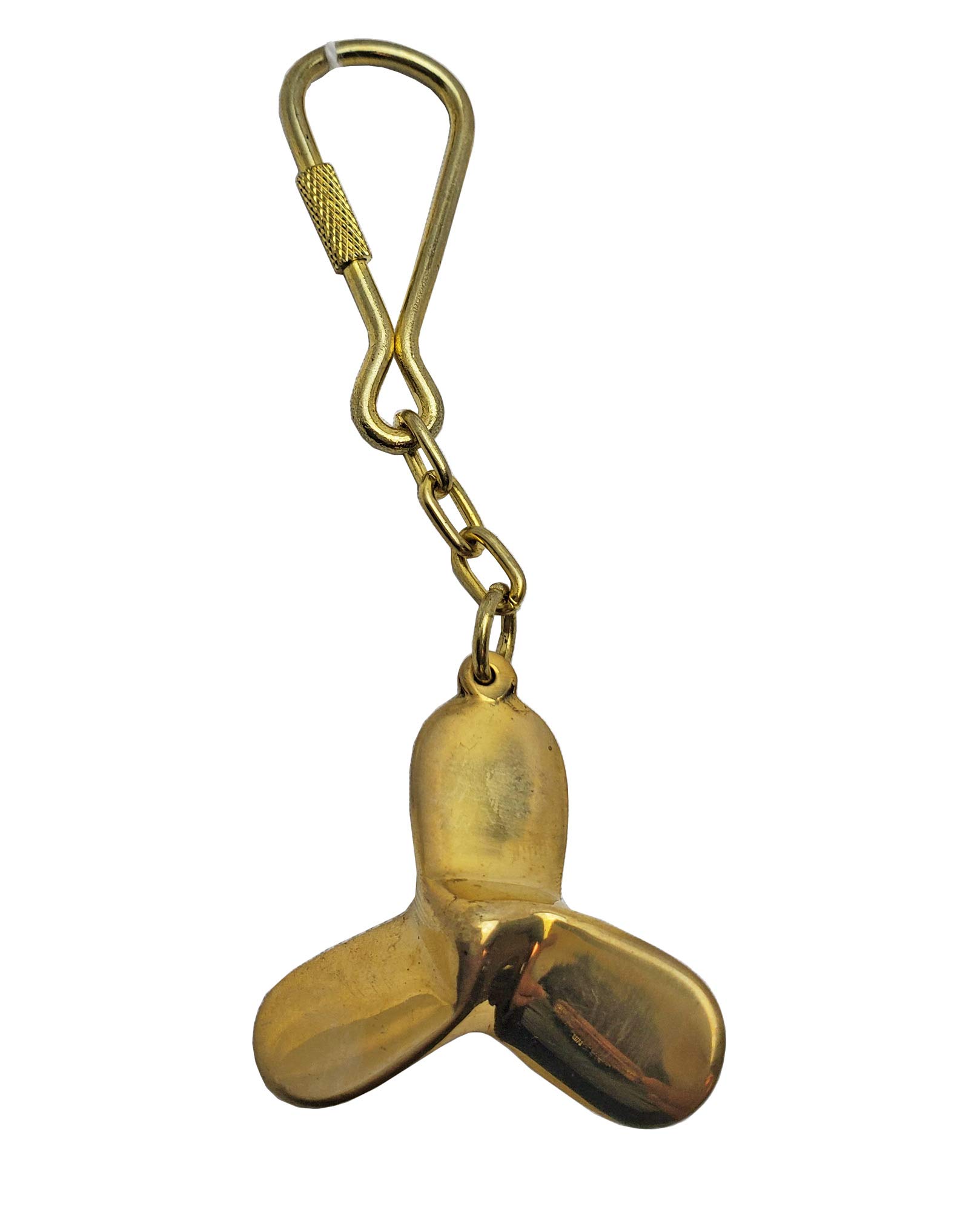 Nautical Themed Brass Propeller Keychains - Perfect for Sailors, Boaters, and Marine Enthusiasts
