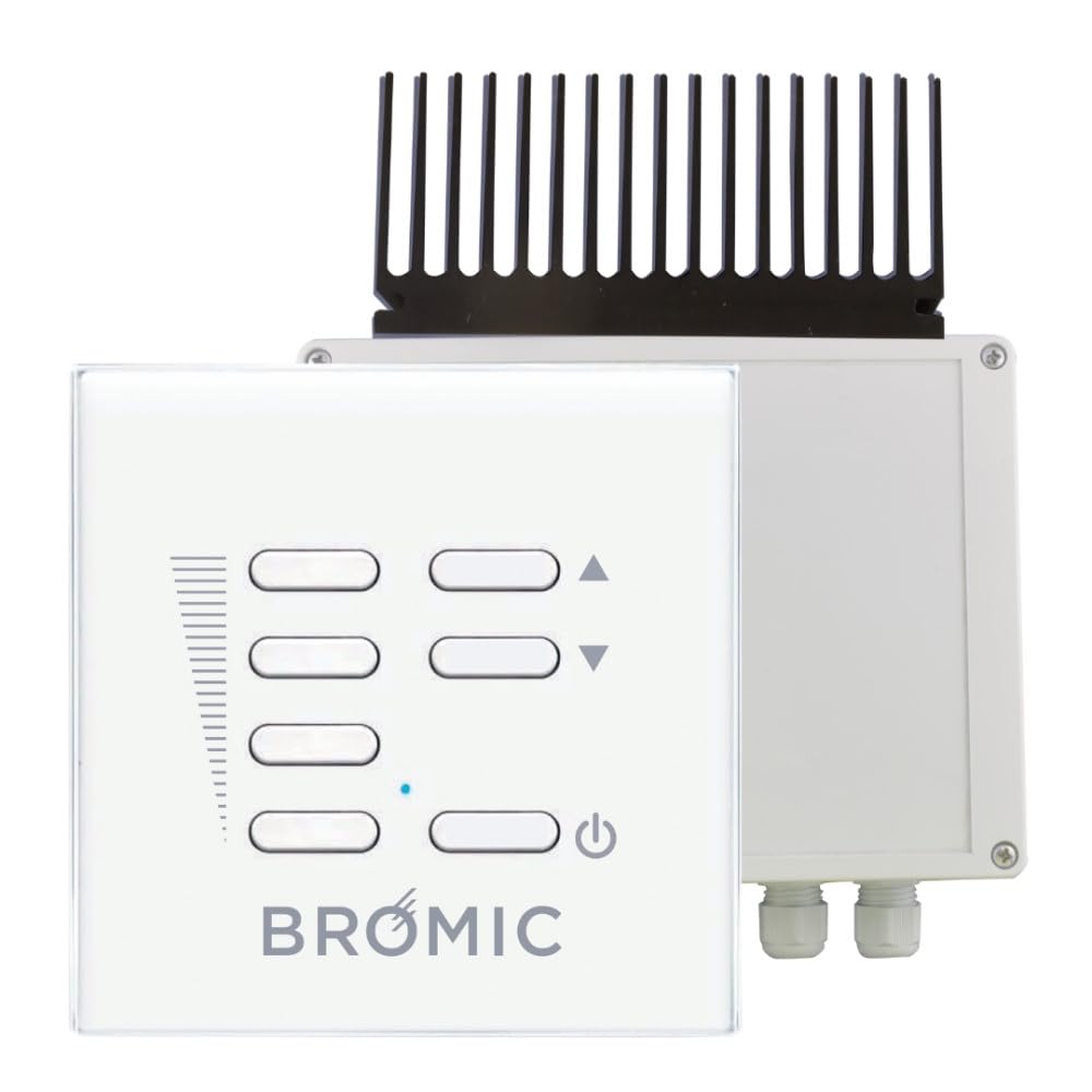 Bromic Smart-Heat Electric Heater Dimmer Switch with Wireless Remote - Perfect for Home, Office & Patio Heating Control
