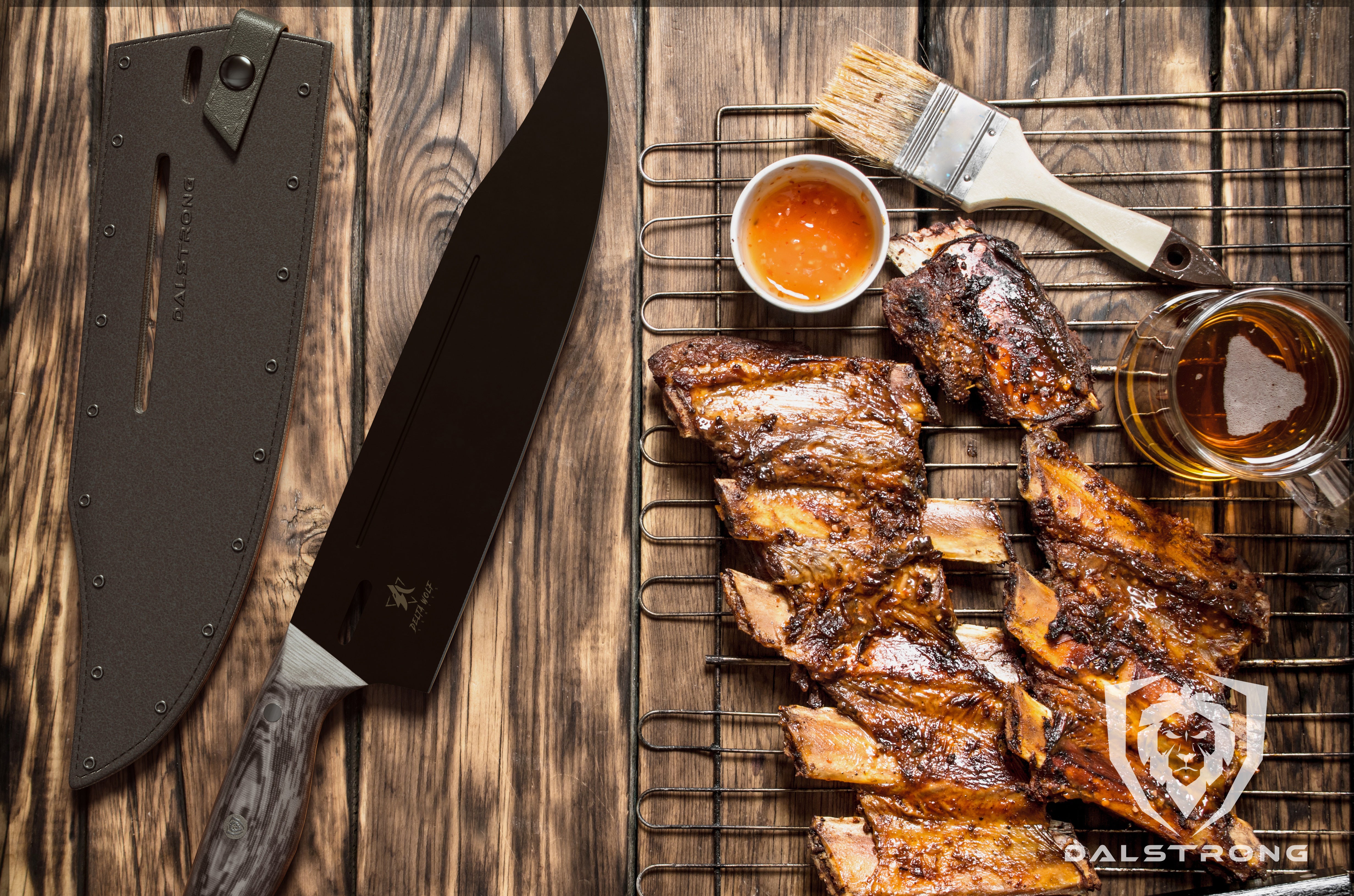 Premium 10-Inch Chef's Knife - Delta Wolf Series by Dalstrong | High Carbon German Steel, Ergonomic Handle | Perfect for Slicing, Dicing & Professional Cooking
