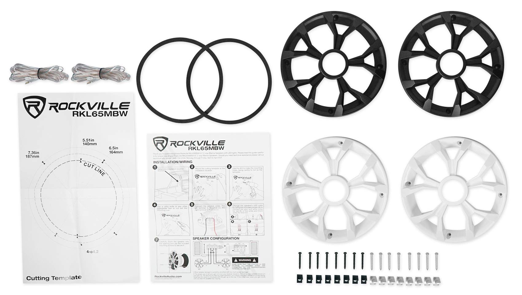 Rockville RKL65MBW 6.5