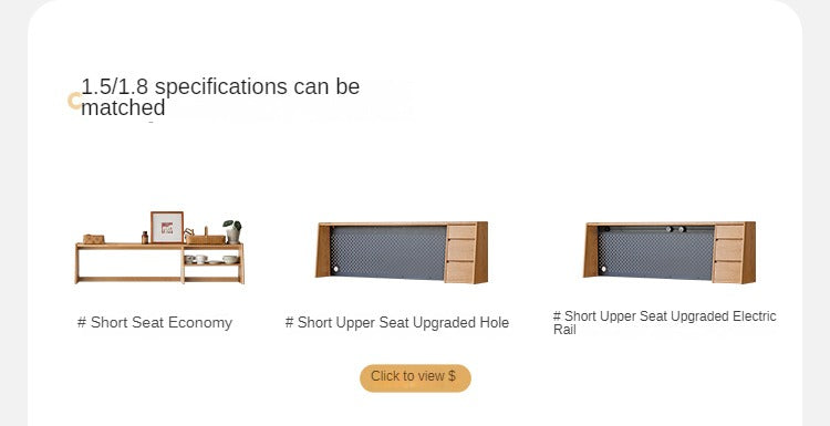Oak Solid Wood Large Capacity Storage Sideboard - Rustic Buffet Cabinet for Dining Room, Living Room & Entryway Storage